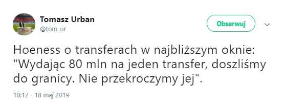 Hoeness ustalił MAKSYMALNĄ kwotę, jaką może wydać Bayern na piłkarza!